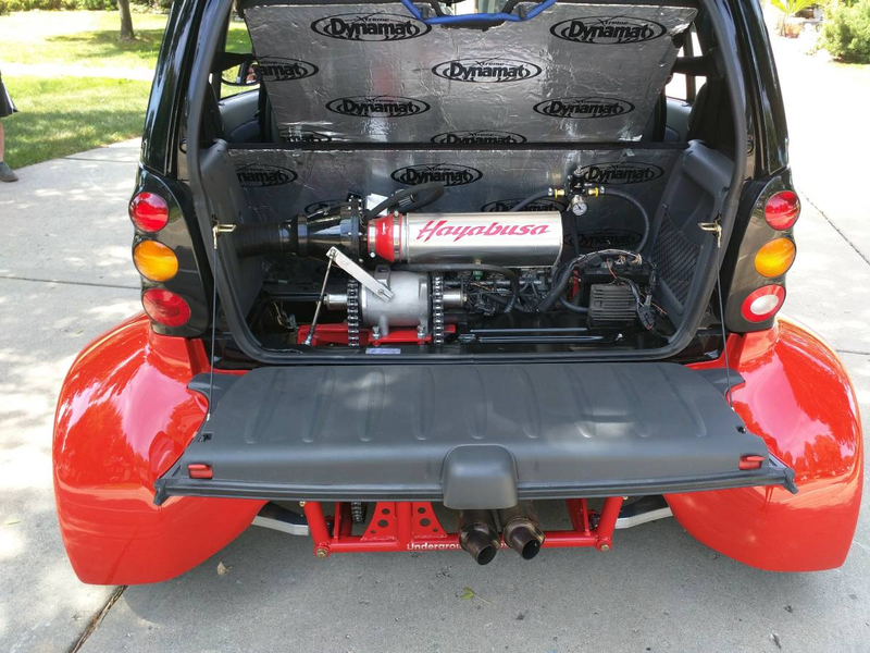 Illustration for article titled At $23,500, Could This Hayabusa-Powered 2002 Smart ForTwo Be For You?